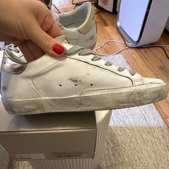 Golden goose superstar sneaker. Silver and gold. Size 5 - Picture 6 of 15